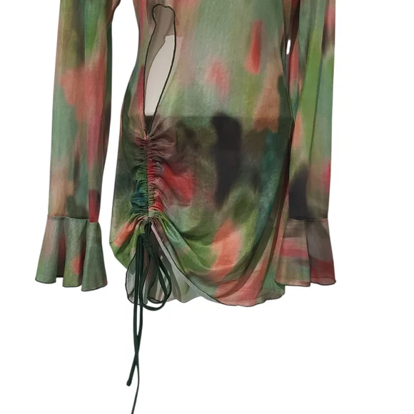 Fashion Nova Olivia Cut Out Mesh Cover Up Dress NWT - Picture 6 of 6